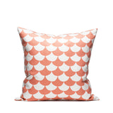 Big waves White/Coral - Cushion Cover 50x50 cm