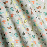 Little friends Sand - Cotton fabric