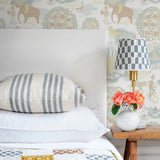 Fields Ivory/Dusty Blue - Cushion cover 60x40 cm