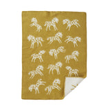 Pony Mustard - Organic lambs wool Baby Blanket