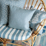 Poem Dusty Blue - Linen fabric