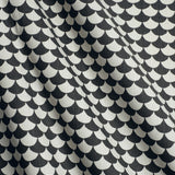 Waves Back/Grey - Cotton fabric