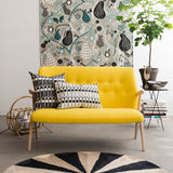 Feathers Ivory/Black - Cushion cover 60x40 cm