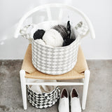 Waves Black/Grey - Small Soft Basket