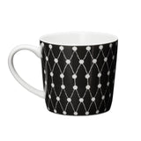Net Black/White - Small Porcelain Mug