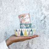 Fairytale Fox Pink - Small Porcelain Mug