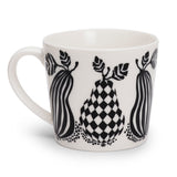 Pear White/Black - Large Porcelain Mug