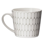 Palais Whit/Grey - Large Porcelain Mug