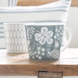 Wild at heart Blue - Large Porcelain Mug