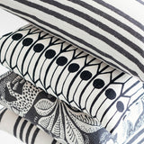 Fields Ivory/Black - Cushion cover 50x50 cm