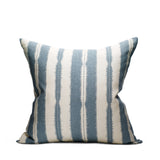 Wicked Stripe Dusty Blue - Linen fabric