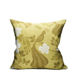 Night Birds Sunny Yellow - Linen fabric