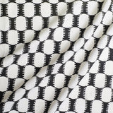 Capri Sand/Black - Cushion cover 40x40 cm