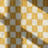 Karin Mustard/Sand - Linen fabric