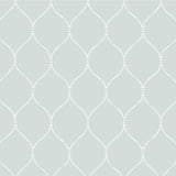 Espalier Eggshell blue/White - Wallpaper