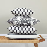 Capri Sand/Black - Cushion cover 40x40 cm