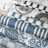 Fields Blue - Sand - Cushion cover 50x50 cm