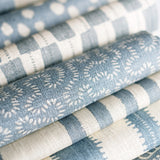 Poem Dusty Blue - Linen fabric