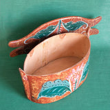 Vintage birchwood box - Kurbits from 1936