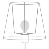 Saga Forest White/ Red - Lampshade Large