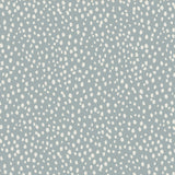 Sakura Spring Dusty Blue/Ivory - Linen fabric