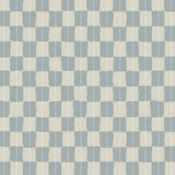 Karin Dusty Blue/Sand - Linen fabric