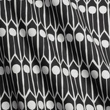 Feathers Black/White - Cotton Fabric Swatch A6