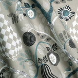 Fruit garden Gray - Cotton Fabric Swatch A6