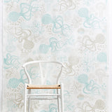Fabric - Aquatic -White/blue -Tariffcode 5209590099/Origin CN