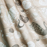 Noble Nymphs Dusty Pink - Linen/cotton fabric