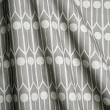 Feathers Grey - Linen Fabric Swatch A6
