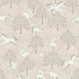 Fairytale Fox Dusty Pink - Wallpaper Swatch