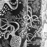 Fabric - Aquatic -BK/W Swatch A6