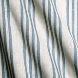 Fields White/Light blue- Linen Fabric Swatch A6