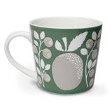 Plum Green/White - Large Porcelain Mug