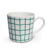 Serve White/Green - Small Porcelain Mug