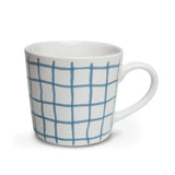 Serve White/Blue - Small Porcelain Mug