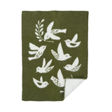 Nesting Green - Organic lambs wool Baby Blanket