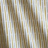 Humble Stripe - Sunny Yellow Sand Linen fabric