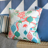 Saga Forest White/Red - Cushion cover 50x50 cm