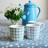 Serve White/Green - Small Porcelain Mug