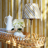 Humble Stripe - Sunny Yellow Sand Linen fabric