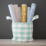 Big Waves White/Aqua - Small Soft Basket