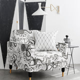 Net White/Vintage Black - Cotton Fabric
