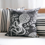Aquatic Vintage Black/White - Cushion cover 50x50 cm