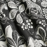 Wild at heart Black/Ivory - Linen fabric