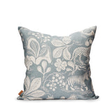 Wild at heart Dusty Blue/Ebony - Linen fabric