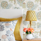 Jardin de la vie White/Pastel - Wallpaper
