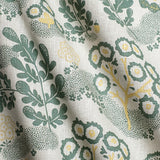 May Ebony/Green/Rye - Linen Fabric