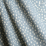 Sakura Spring Dusty Blue/Ivory - Linen fabric
